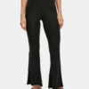 URBAN CLASSICS Damen Legging High Waist Rib In Schwarz