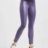 URBAN CLASSICS Damen Legging Imitation Leather In Violet