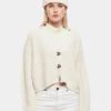 URBAN CLASSICS Damen Strickjacke Ladies Oversized In Beige