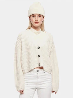 URBAN CLASSICS Damen Strickjacke Ladies Oversized In Beige