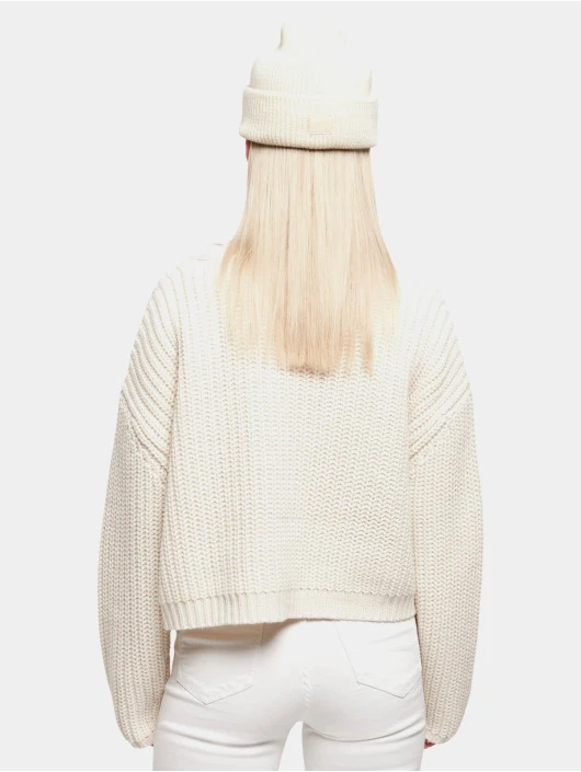 URBAN CLASSICS Damen Strickjacke Ladies Oversized In Beige 2 URBAN CLASSICS Damen Strickjacke Ladies Oversized In Beige – Bild 2