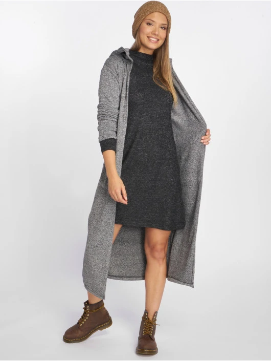 URBAN CLASSICS Damen Strickjacke Terry Long In Schwarz 1 URBAN CLASSICS Damen Strickjacke Terry Long In Schwarz