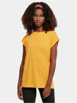 URBAN CLASSICS Damen T-Shirt Ladies Extended Shoulder In Orange