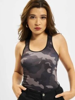URBAN CLASSICS Damen Tank Tops Camo In Camouflage