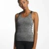 URBAN CLASSICS Damen Tank Tops Active Melange Trainings In Grau