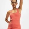 URBAN CLASSICS Damen Tank Tops Faded In Orange