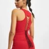 URBAN CLASSICS Damen Tank Tops Cutted Back In Rot