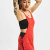 URBAN CLASSICS Damen Tank Tops Side Knotted In Rot