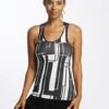 URBAN CLASSICS Damen Tank Tops Graphic Sports In Schwarz