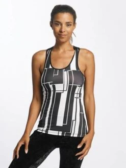 URBAN CLASSICS Damen Tank Tops Graphic Sports In Schwarz