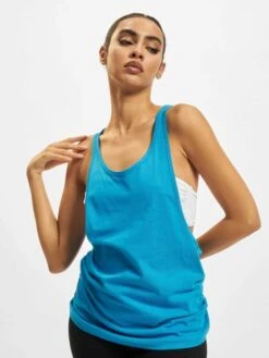 URBAN CLASSICS Damen Tank Tops Ladies Loose In Türkis