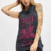 Damen Tank Tops Drug War Hooded In Blau